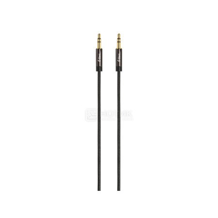 Аудио-кабель PERO MC-01 2x3.5 JACK, 2м, Black