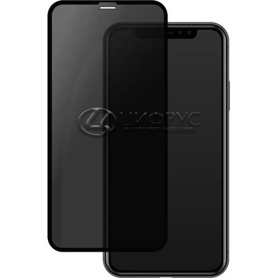 Защитное стекло PERO Full Glue Privacy для iPhone XR/11, черное