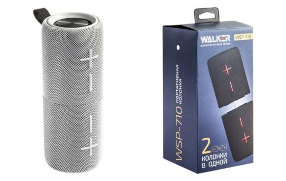 Колонка WALKER WSP-710, Bluetooth серая