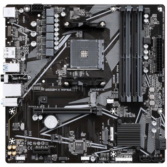 Материнская плата Gigabyte B550M K Wifi6E