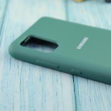 Чехол Silicone case для Samsung A51 2020 армейский зелёный (45)