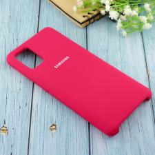 Чехол Silicone case для Samsung A51 2020 бордовый (42)