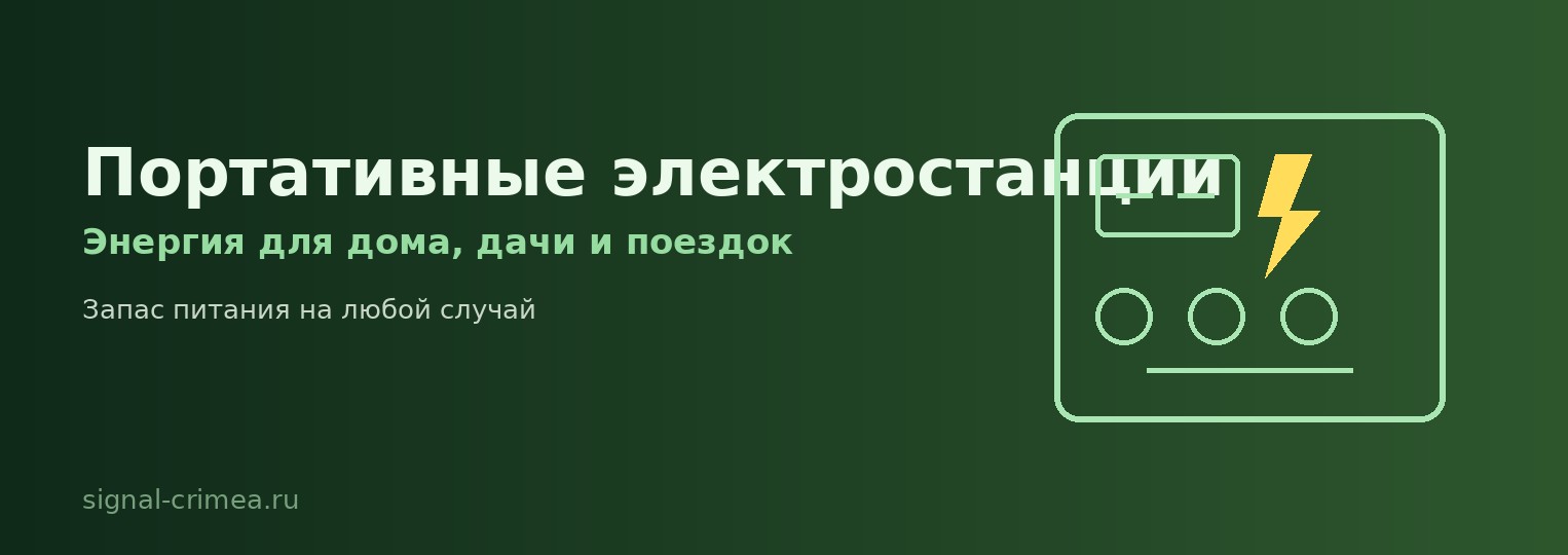 Портативные электростанции в Signal